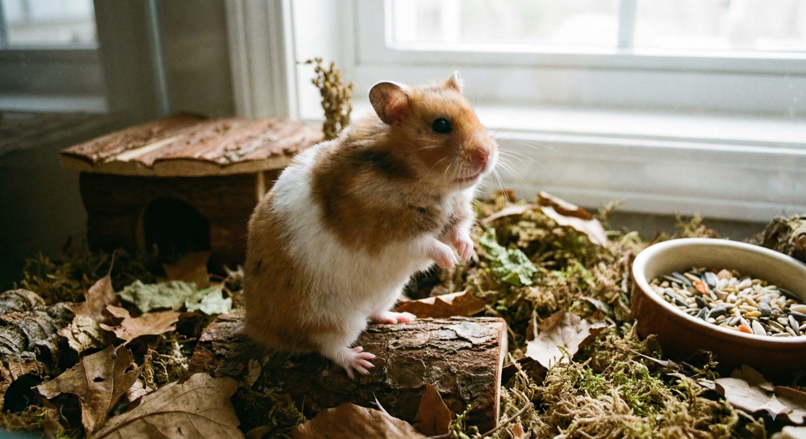 Hamster in habitat